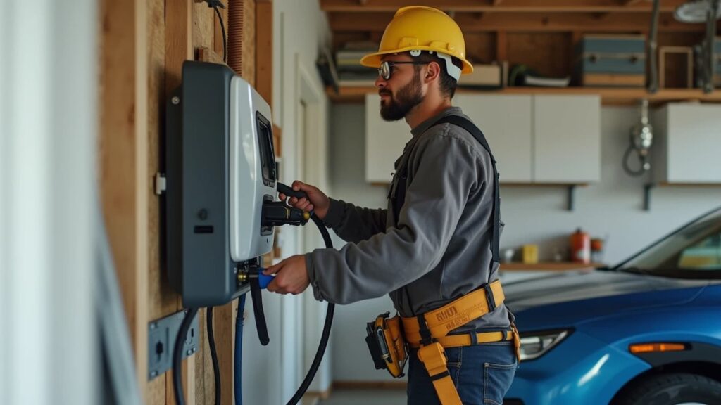 EV charger installation process