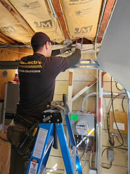 Max Electric electrician working on residential wiring in San Francisco