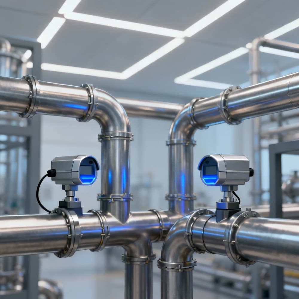 Industrial plumbing valves and pipes