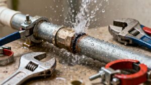 Burst pipe repair service