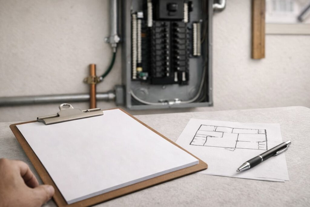 Electrical permit and inspection preparation for a panel upgrade in San Francisco