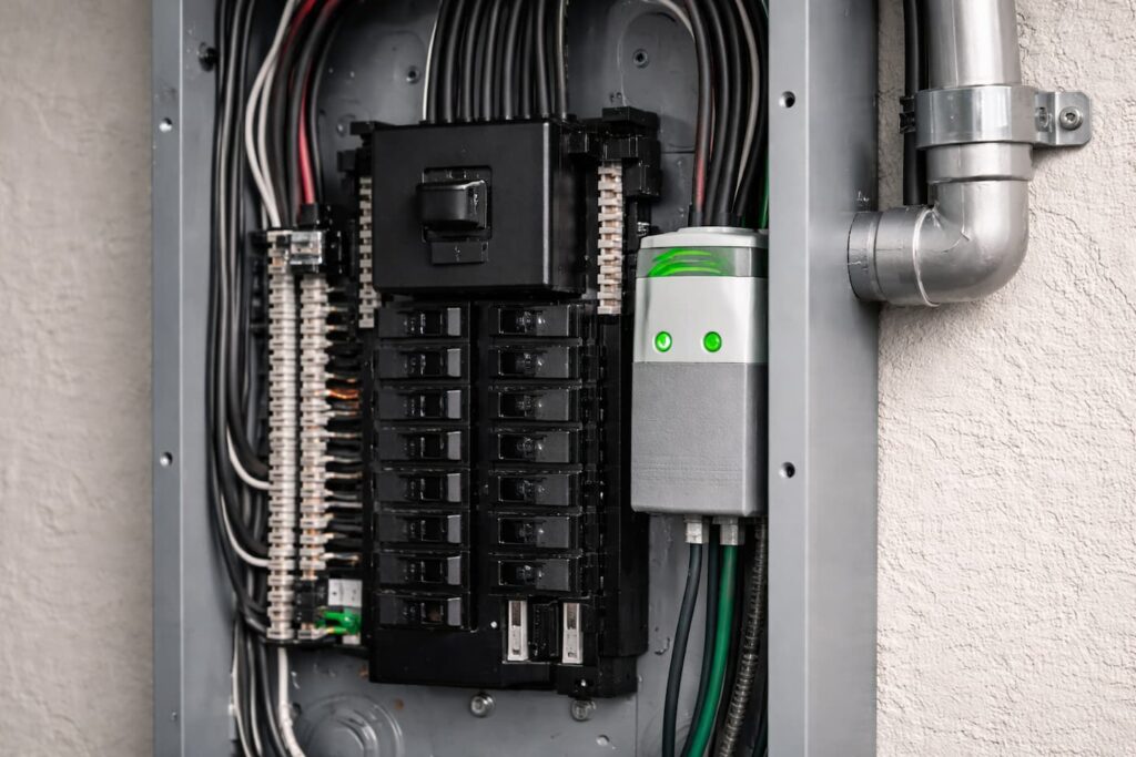 Modern electrical panel safety upgrades including surge protection readiness