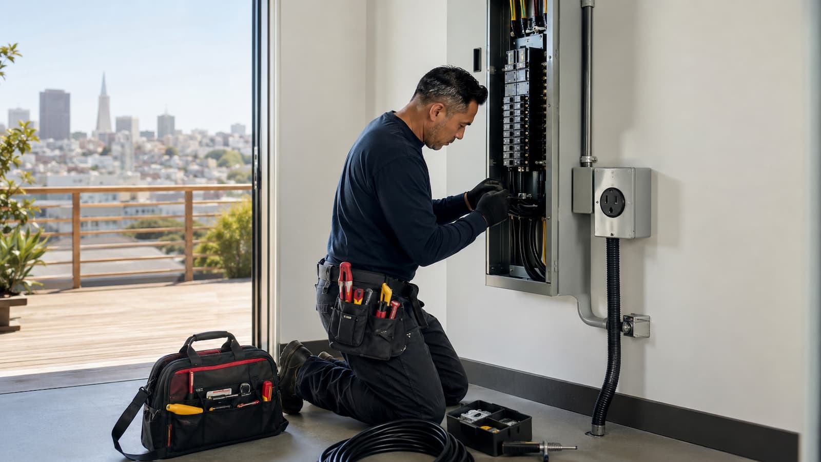 Dedicated appliance circuit installation in San Francisco