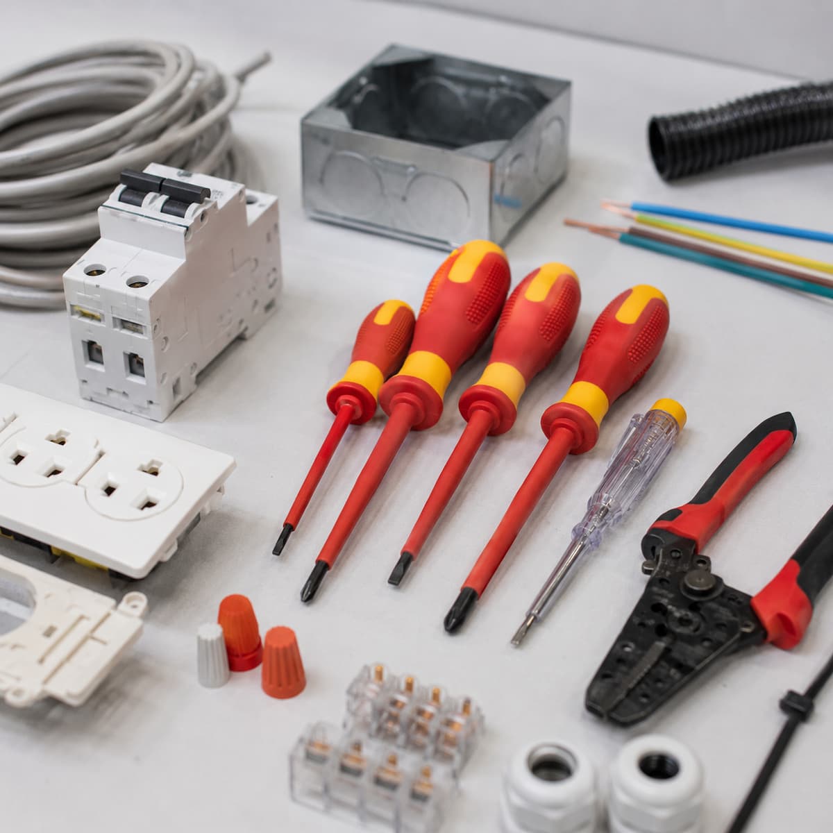 Dedicated circuit installation tools and components