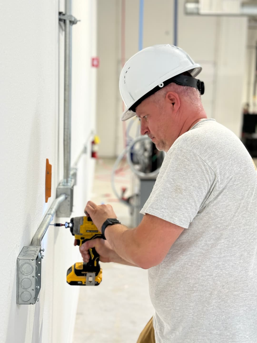 Dedicated equipment circuit conduit work