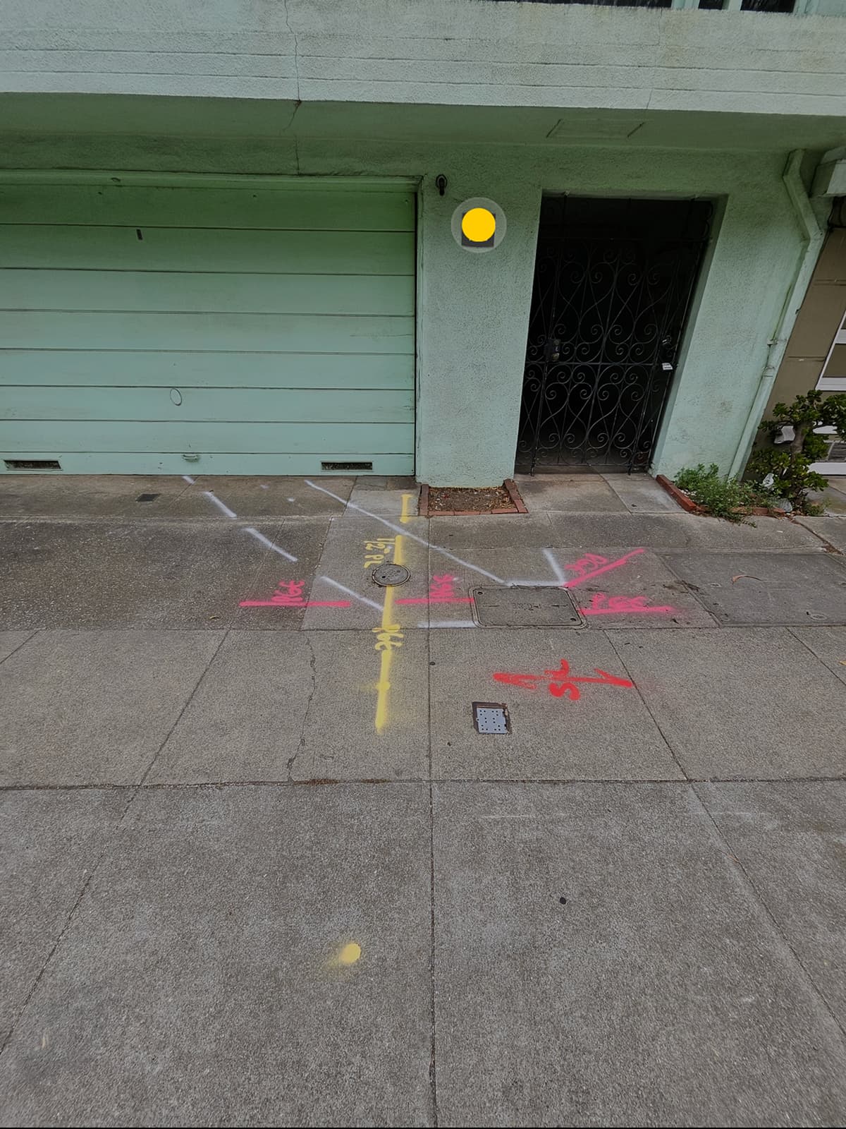 Exterior planning area for duplex service upgrade