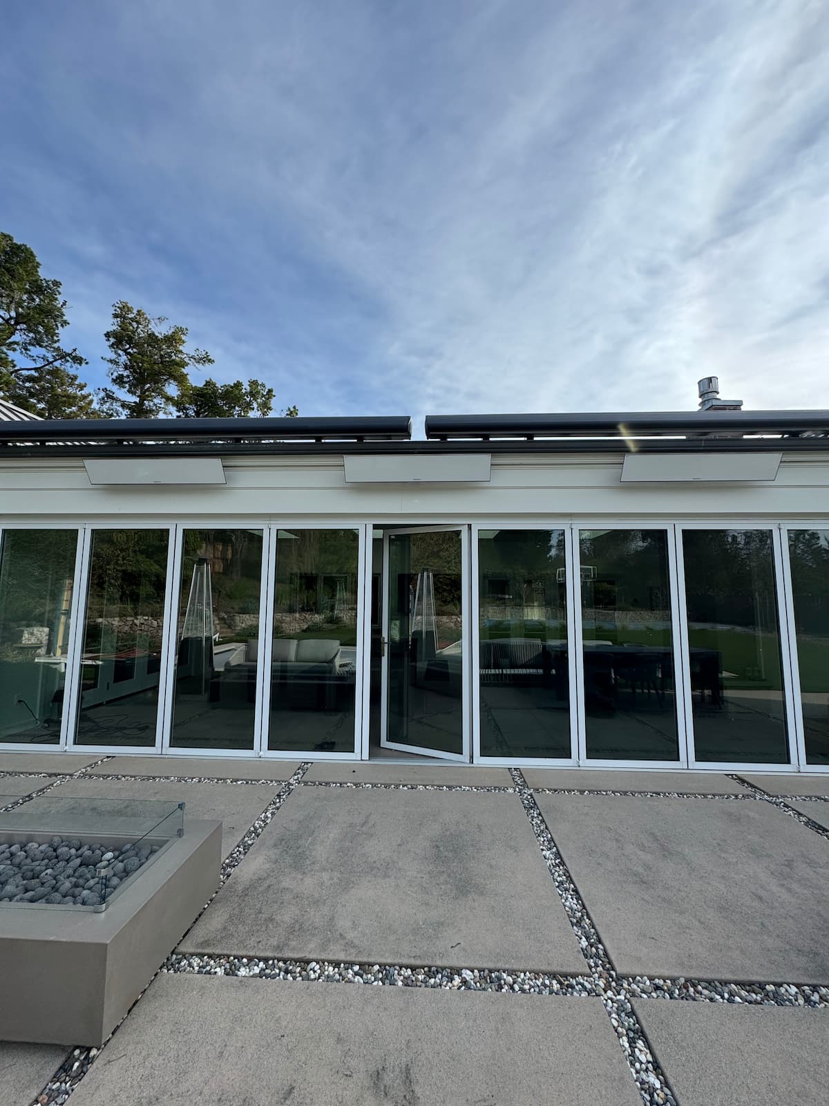 High-end outdoor heater installation project in San Francisco