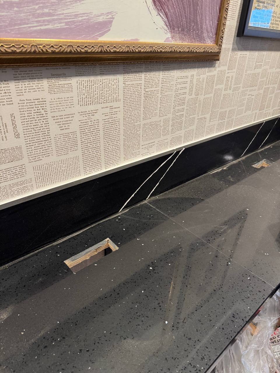 Outlet replacement and low visibility wiring detail in historic hotel renovation