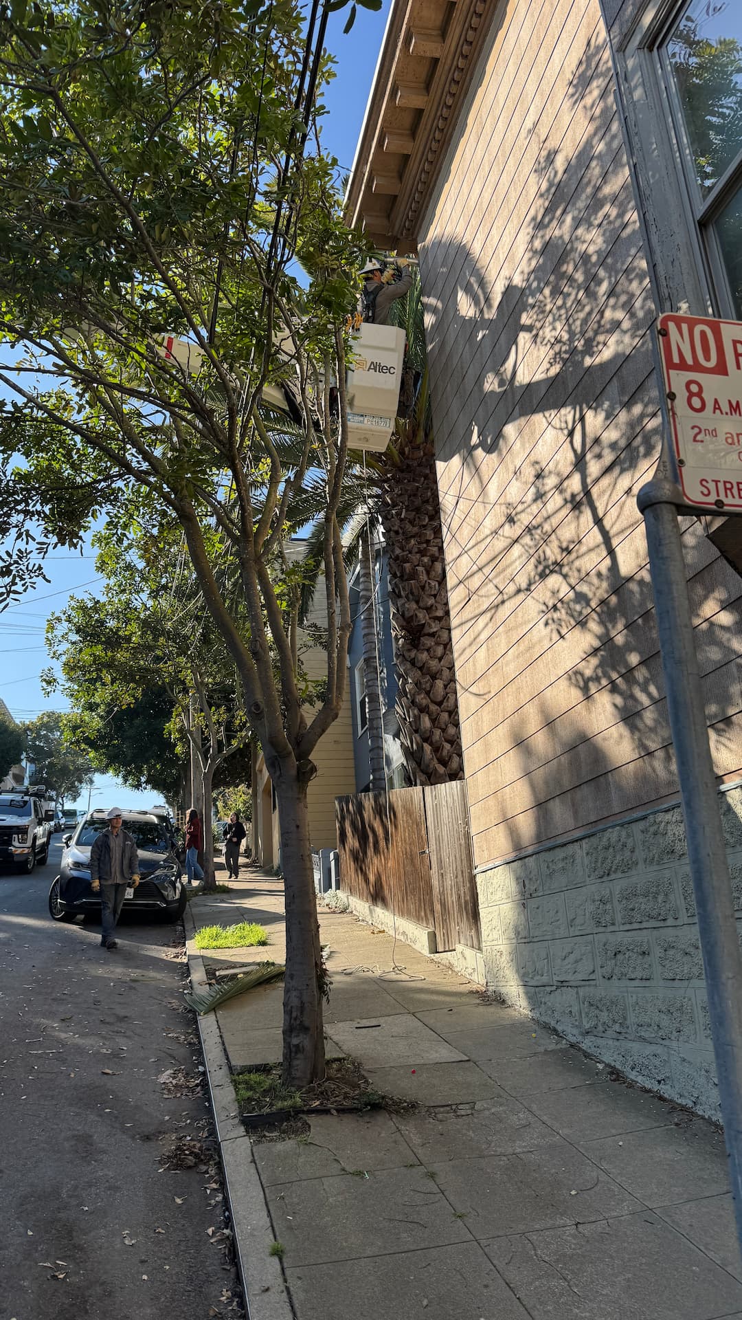 Narrow street electrical upgrade conditions in San Francisco