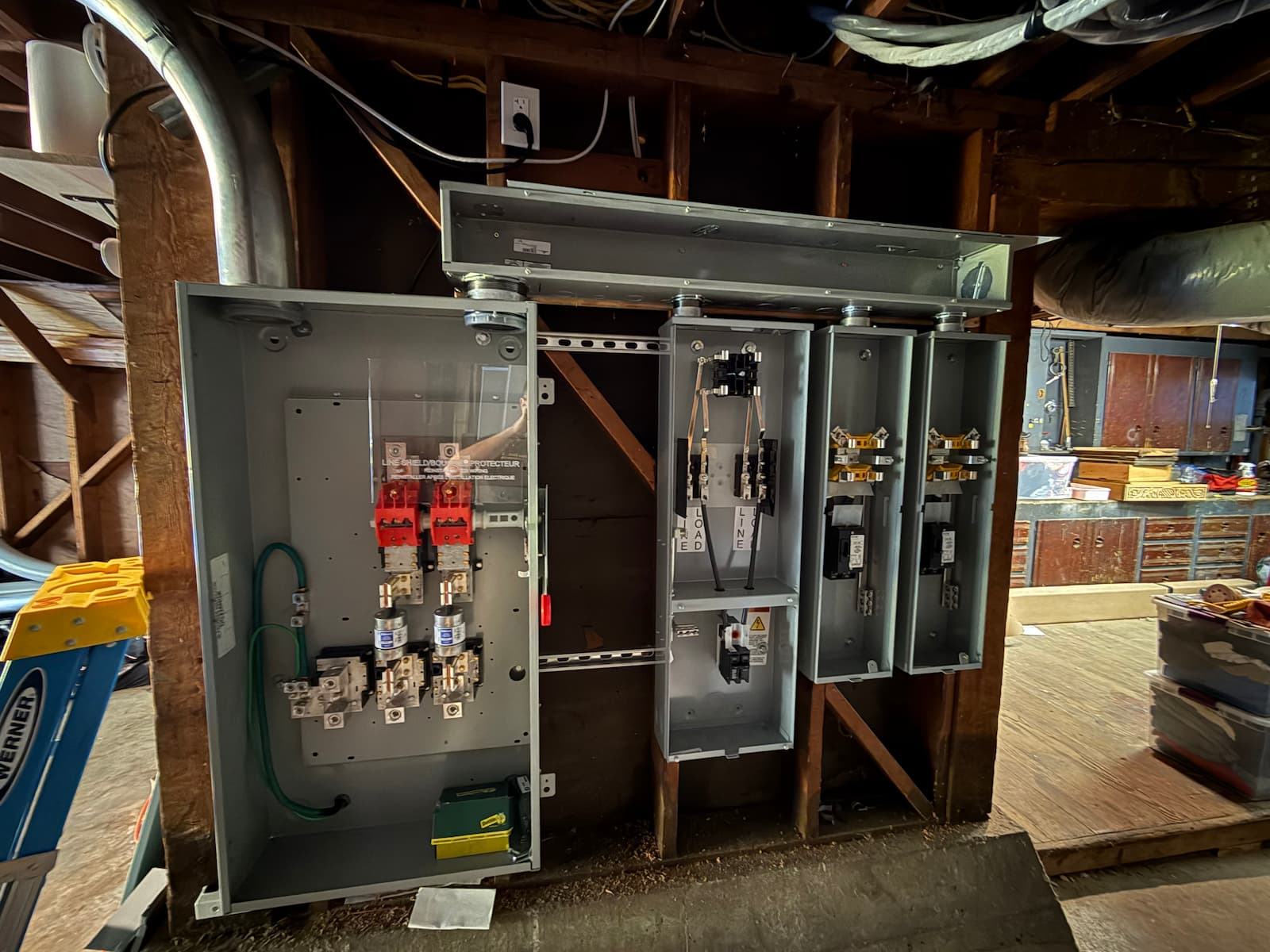 Old duplex service equipment before 400A upgrade