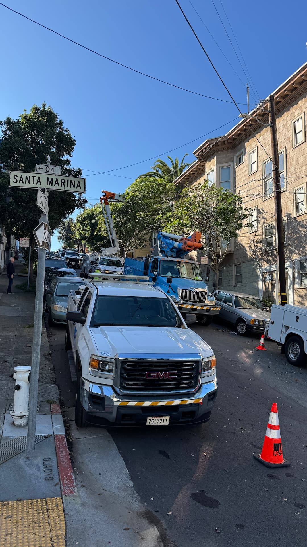 PG&E coordination for overhead electrical service upgrade
