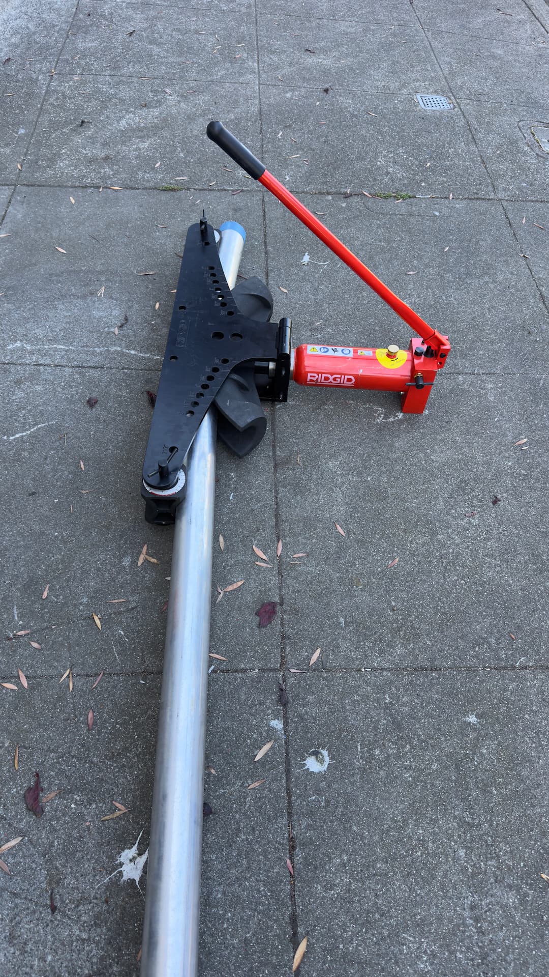 Service mast and conduit installation detail for electrical upgrade