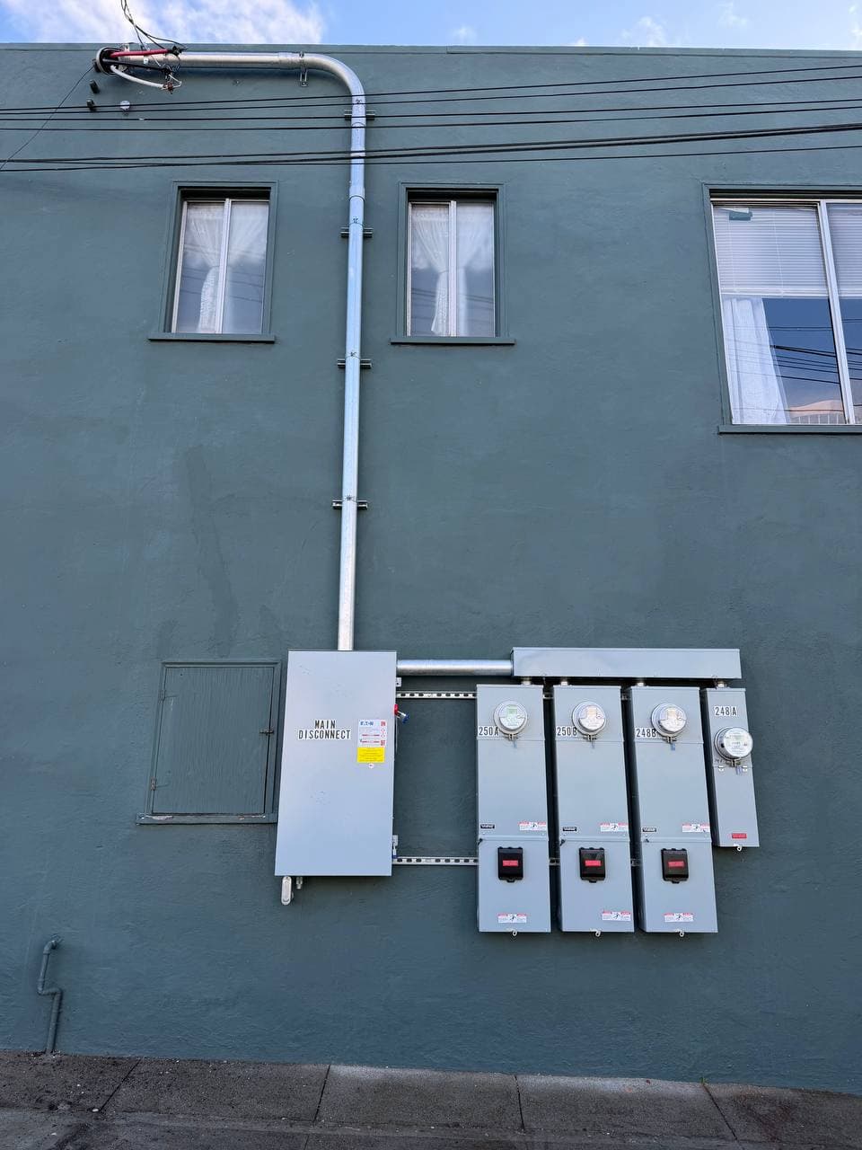 Finished service upgrade exterior on Taraval Street