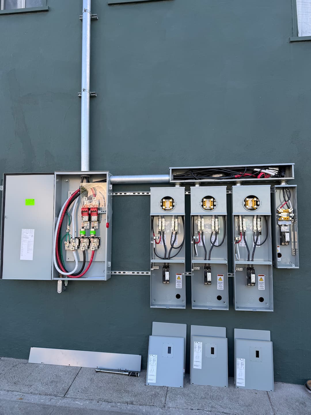 Open service equipment wiring check after service upgrade