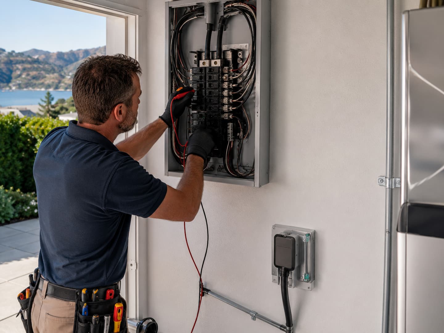Dedicated appliance circuit installation in Tiburon