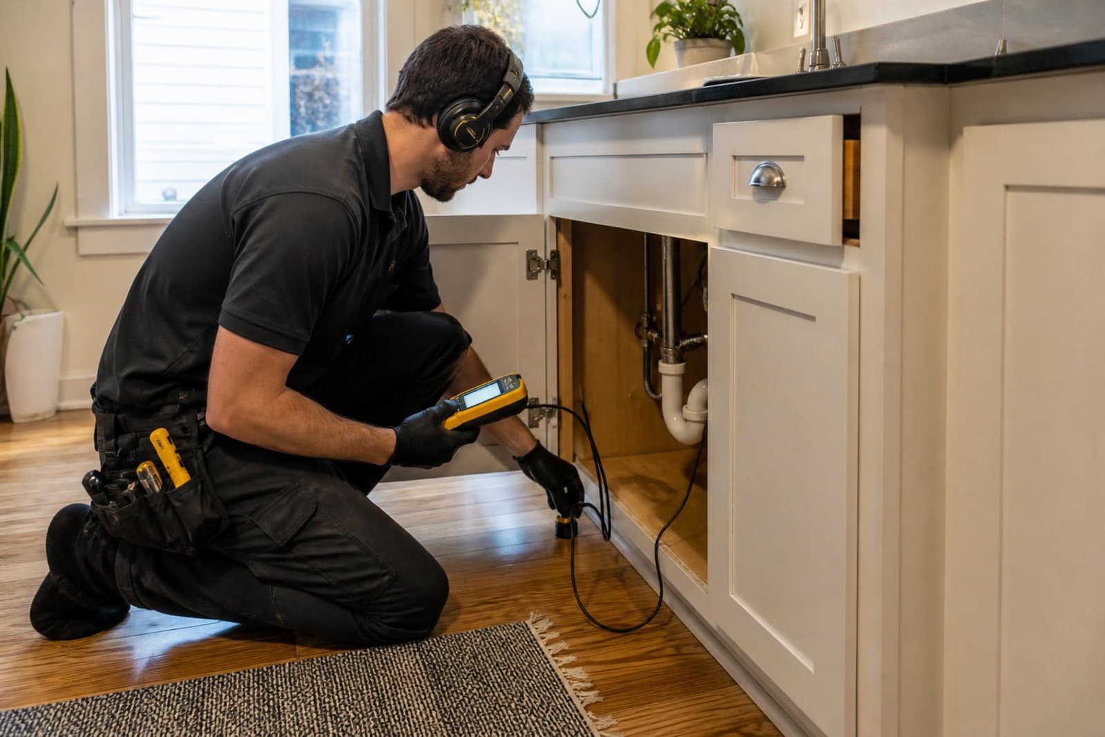 Professional leak detection services in san francisco work area and equipment