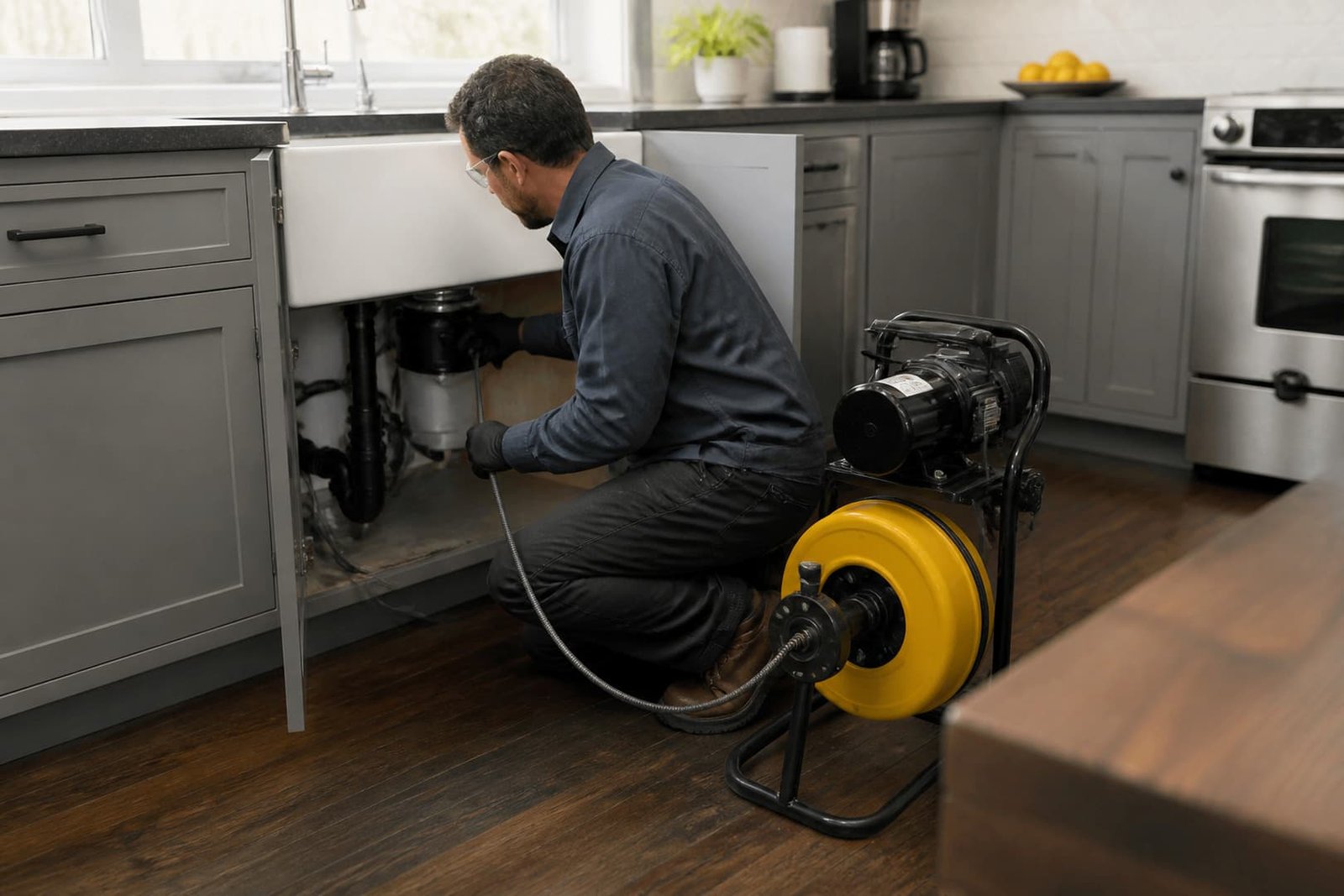 Professional drain cleaning services in san francisco work area and equipment