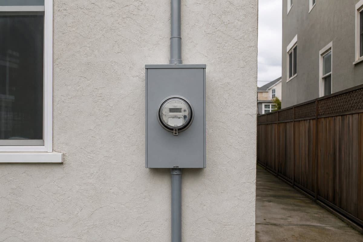 Electrician completing a residential electrical service upgrade