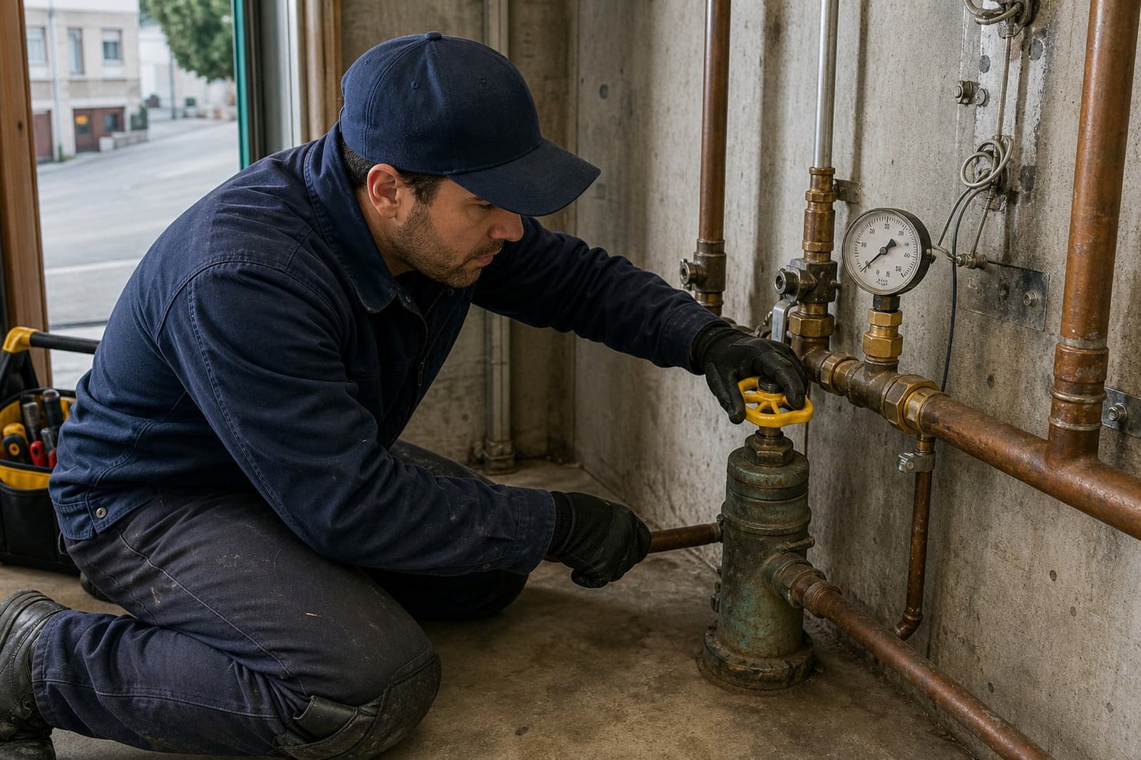 Plumber preparing for emergency plumbing services in san francisco