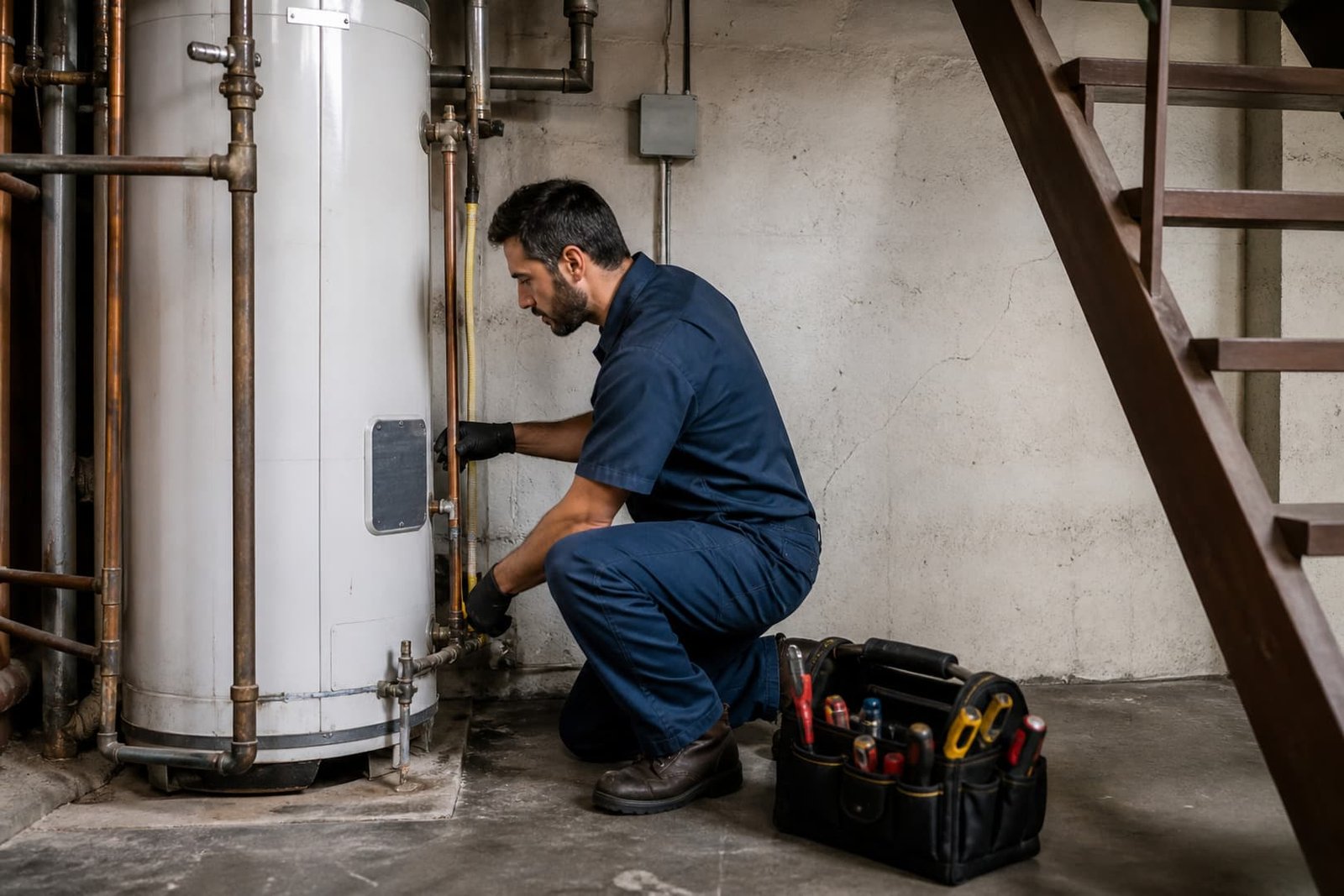 Water Heater Repair in San Francisco service assessment by a plumber