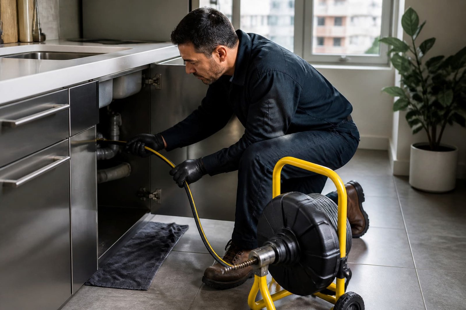 Drain Cleaning Services in San Francisco service assessment by a plumber