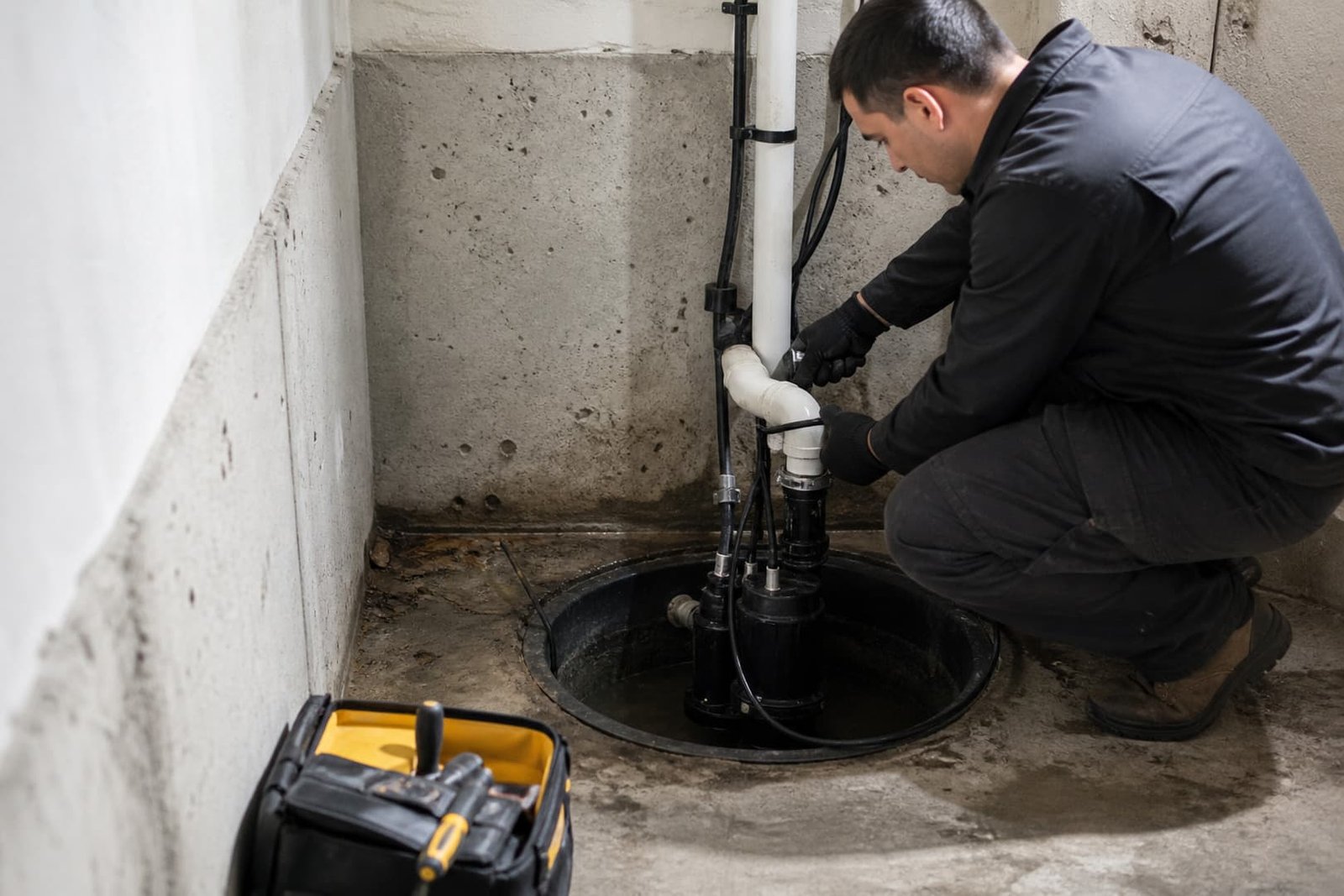 Sump Pump Installation in San Francisco service assessment by a plumber