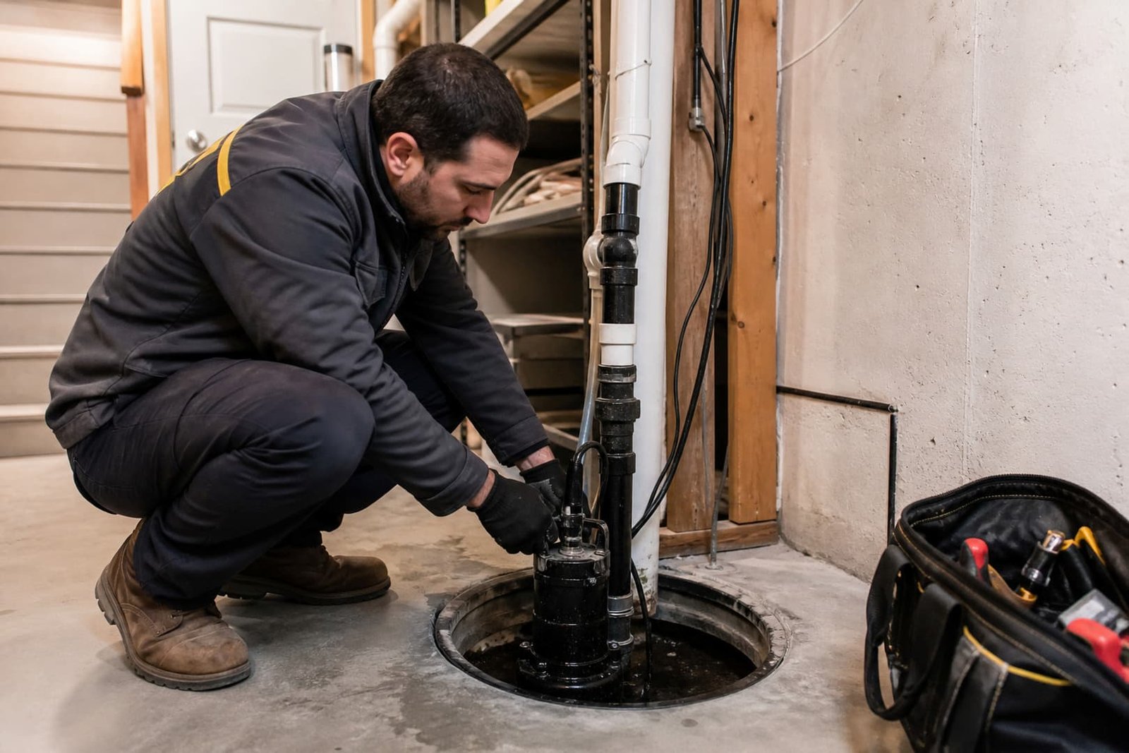 Sump Pump Repair in San Francisco service assessment by a plumber