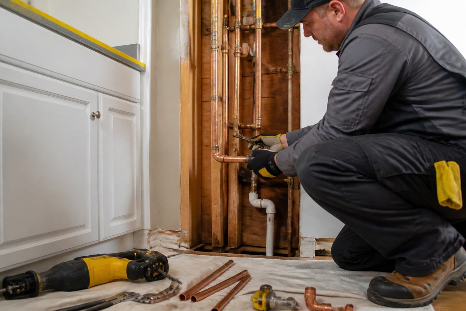 Professional pipe repair and repiping in san francisco work area and equipment