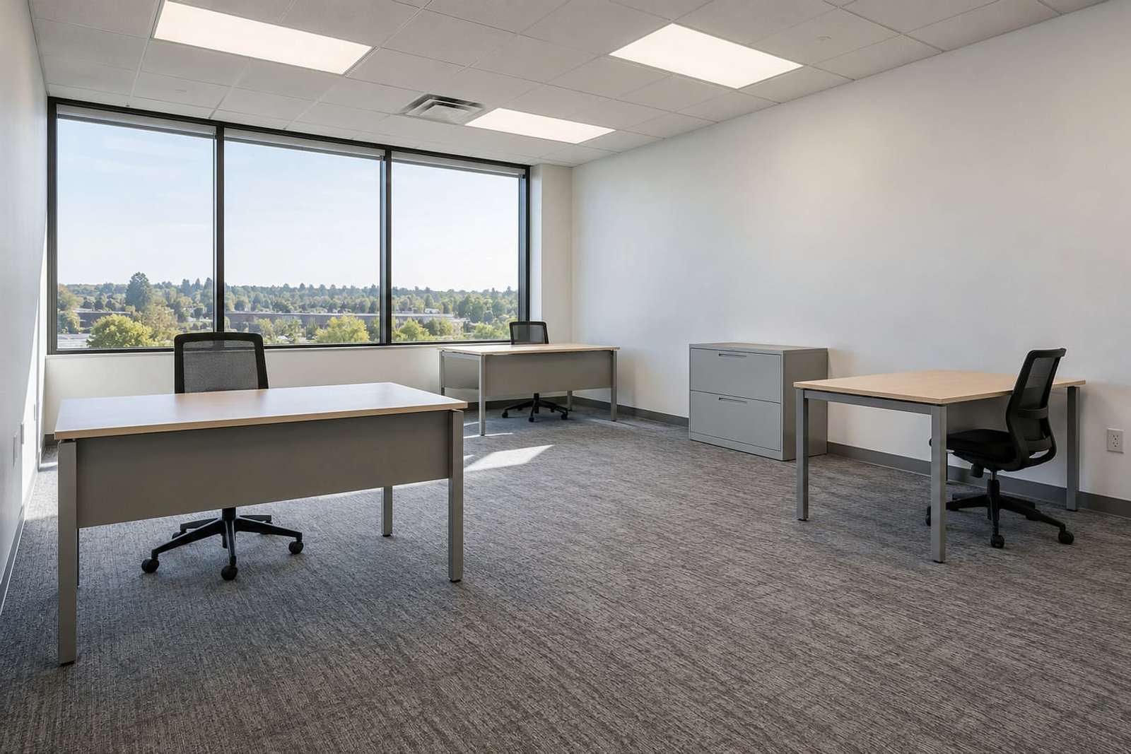 Office interior ready for equipment and lighting planning