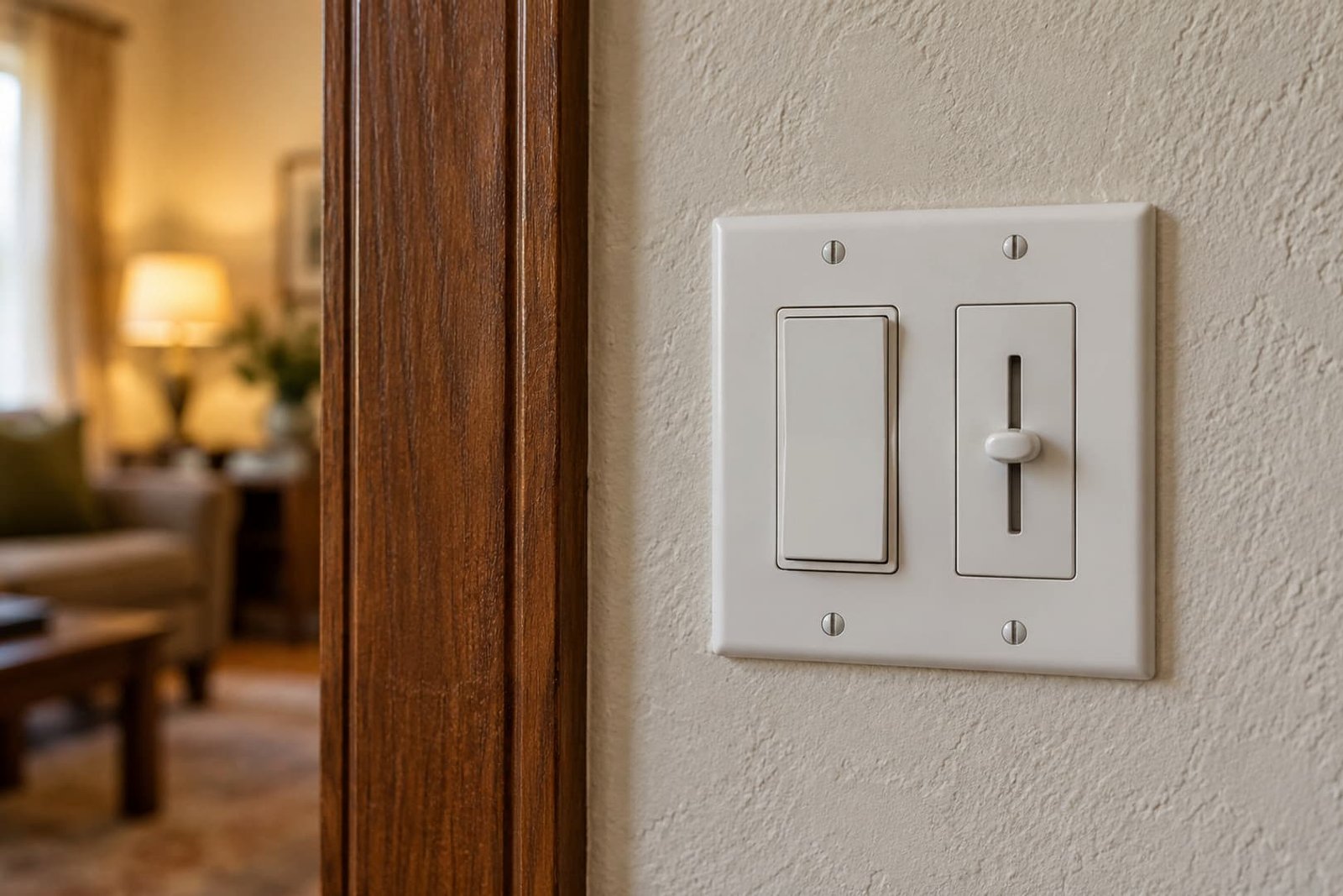 Lighting controls coordinated with the room's fixtures